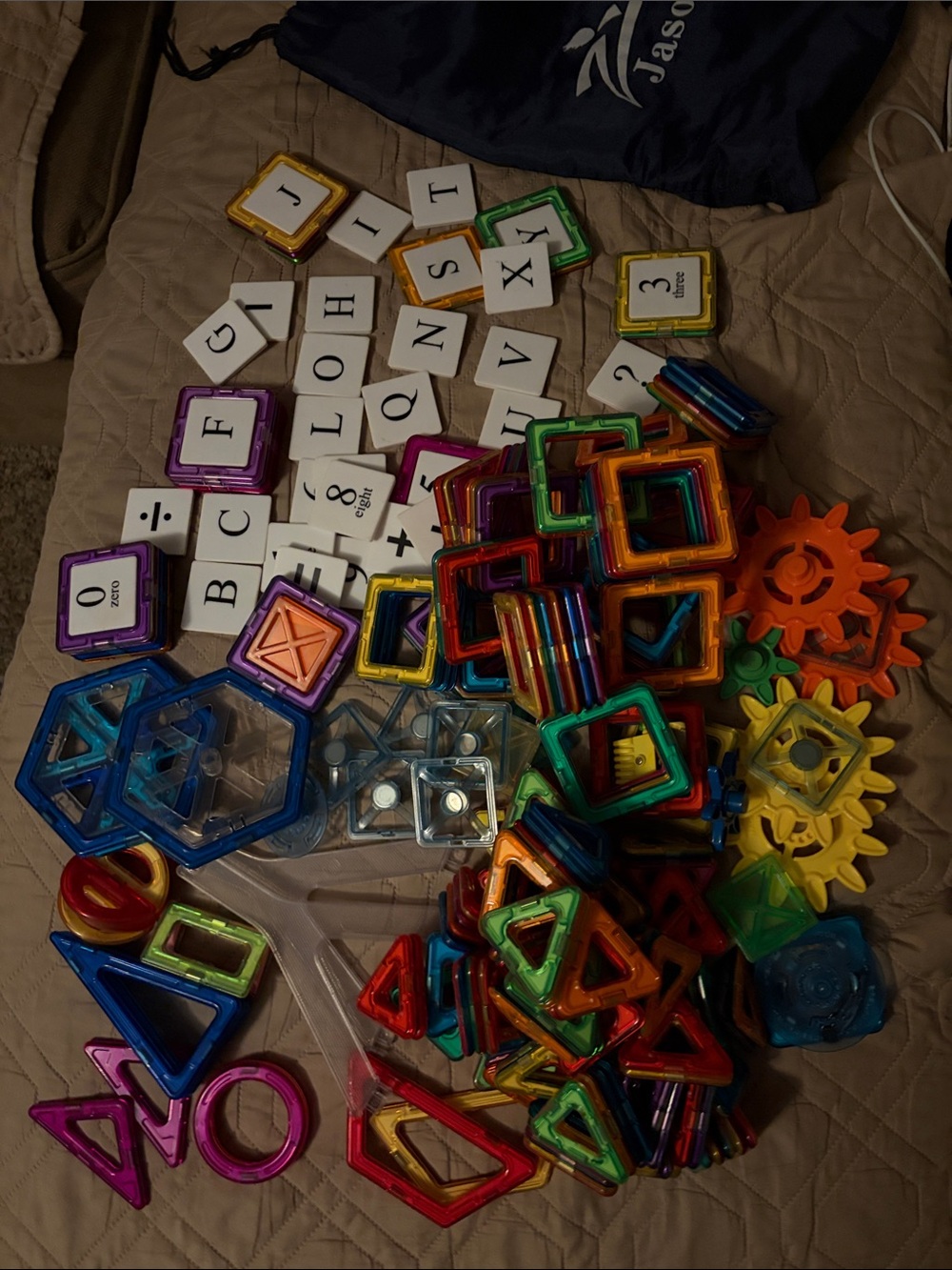 Magnetic Building Tile Set - Multicolor Creative Blocks Magformers
